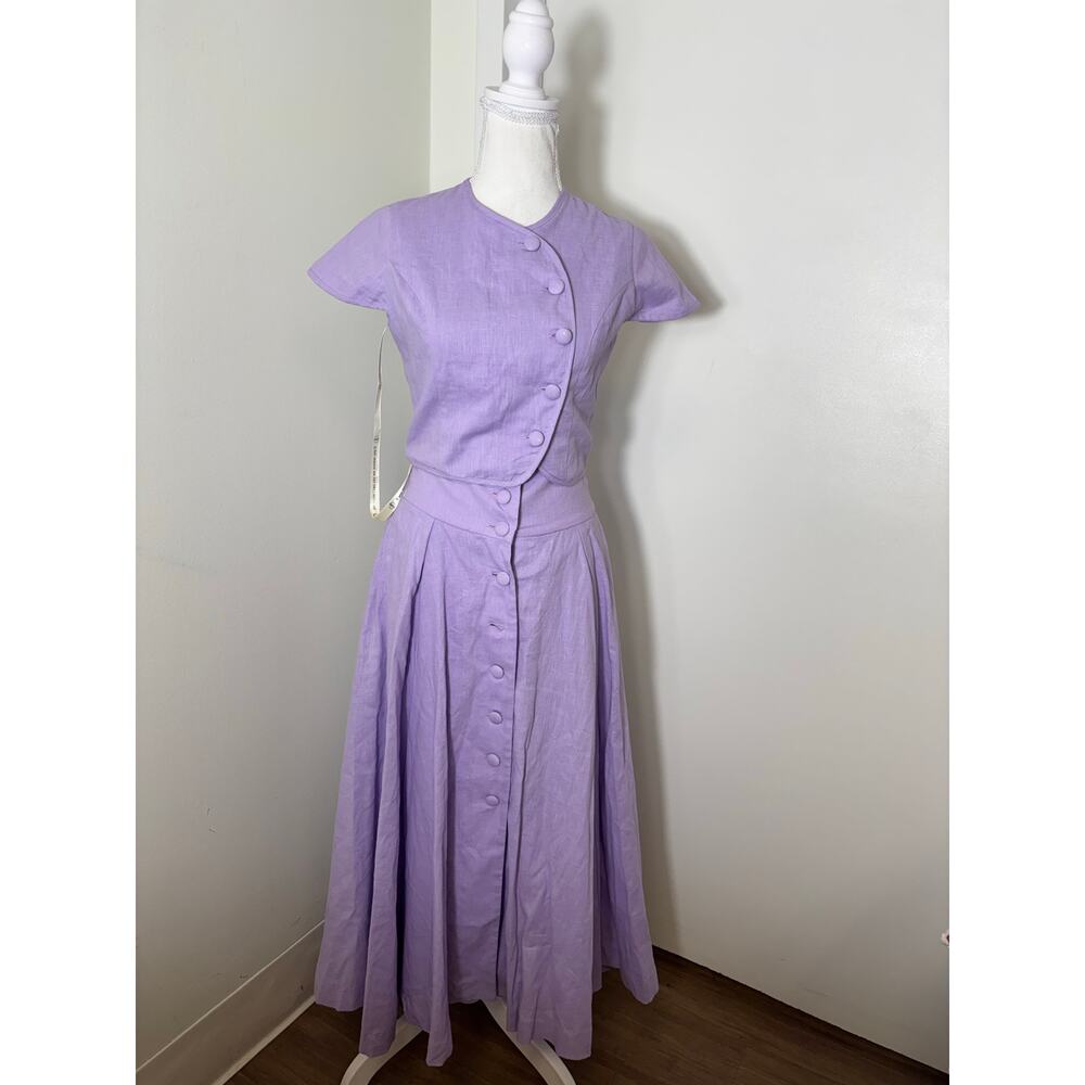 NWT Vita Grace Lilac Rossala Pannelled Dream Skirt Set Sz Xs